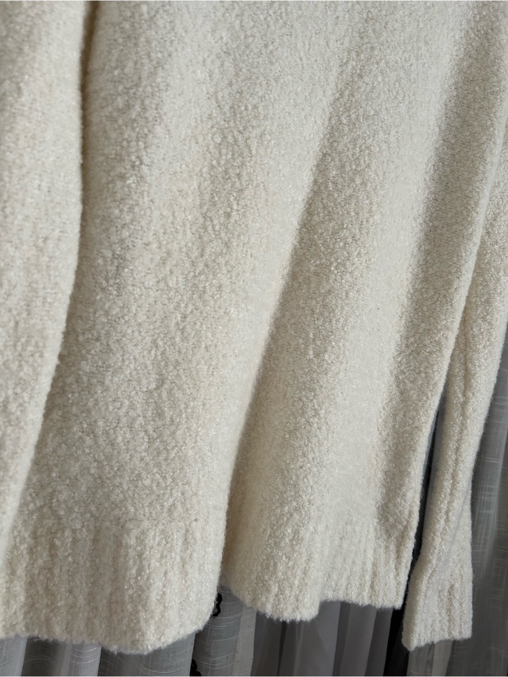 White Button-Shoulder Soft Sweater - Picture 5 of 5